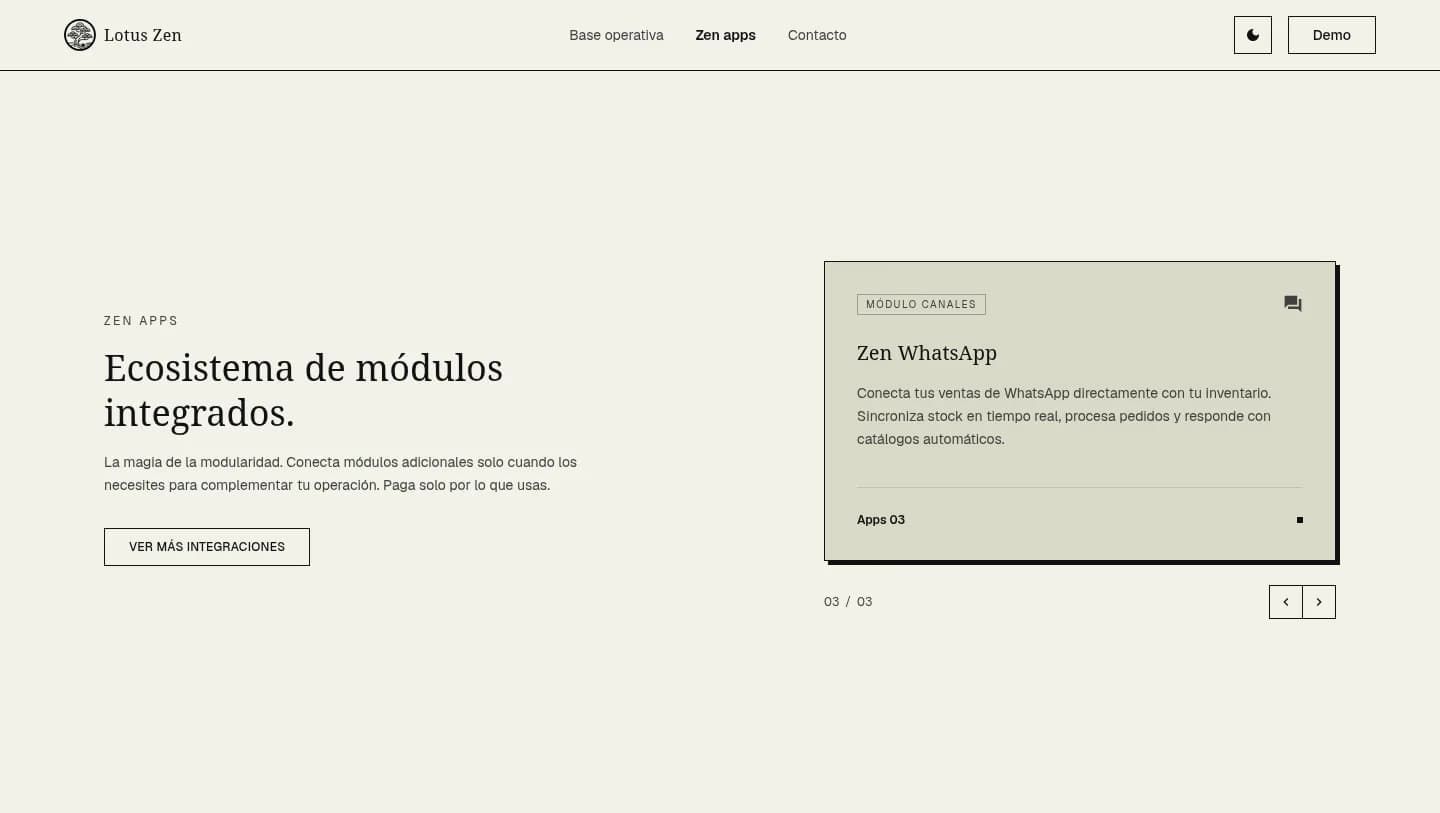 Lotus Zen: Zen apps en PC